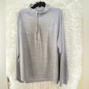 Mercedes-Benz USA Collection Men’s 1/4 Zip Long Sleeve Grey Pullover. XXL